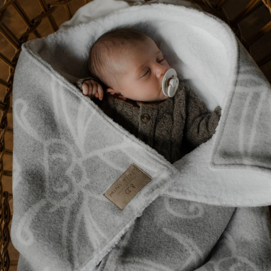 Mini Teepee Sherpa Blanket for Baby