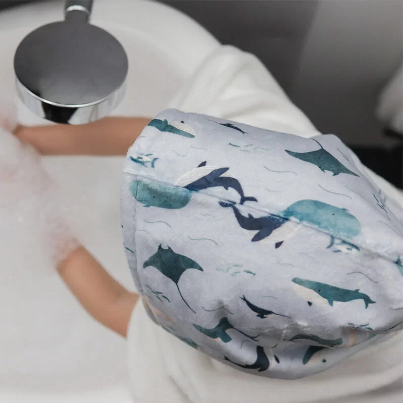 Naélie Poncho de bain Bain Naélie - Doux comme une maman Océan  