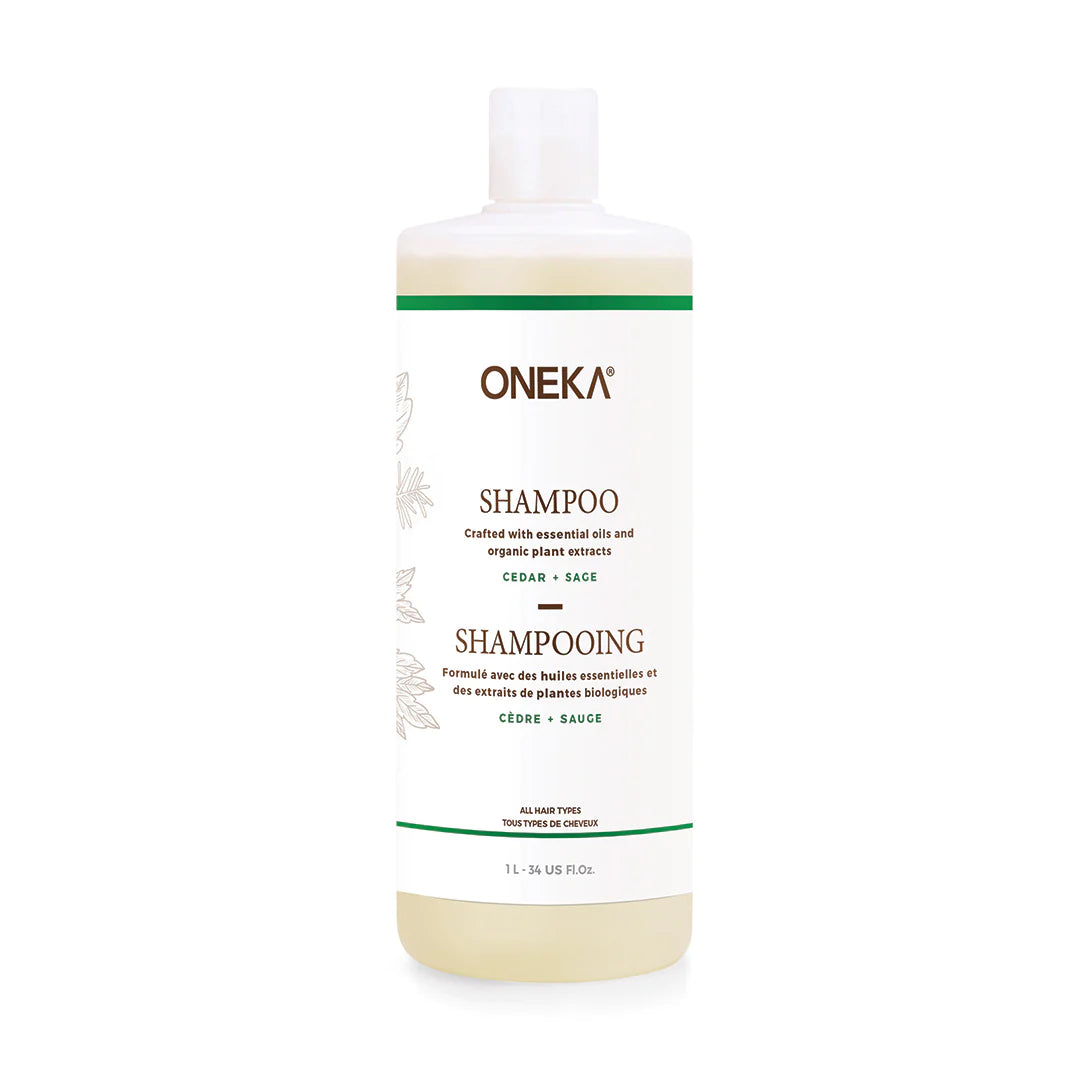 Oneka Shampoing Soins corporels Oneka Cèdre et sauge 1 litre 