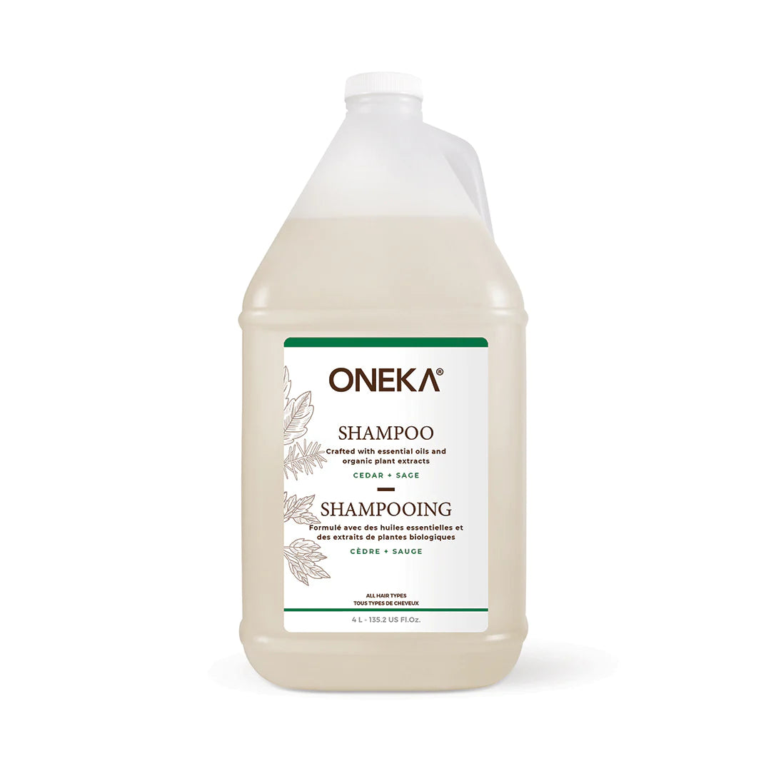 Oneka Shampoing Soins corporels Oneka Cèdre et sauge 4 litres 