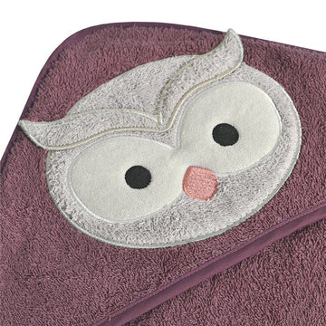 Perlimpinpin Serviette à capuchon pour enfant Perlimpinpin Hibou