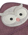 Perlimpinpin Serviette à capuchon pour enfant Perlimpinpin Hibou