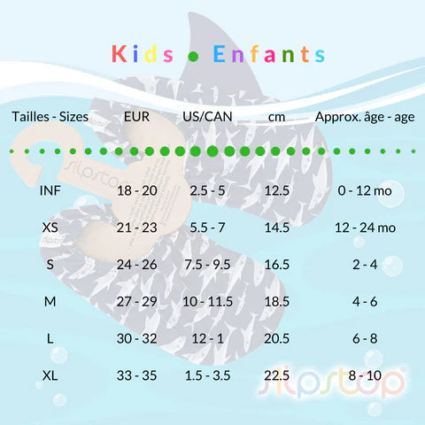 SlipStop Chaussons à semelles adhérentes Enfants XS 12-24 mois (5.5-7) Vêtements SlipStop   