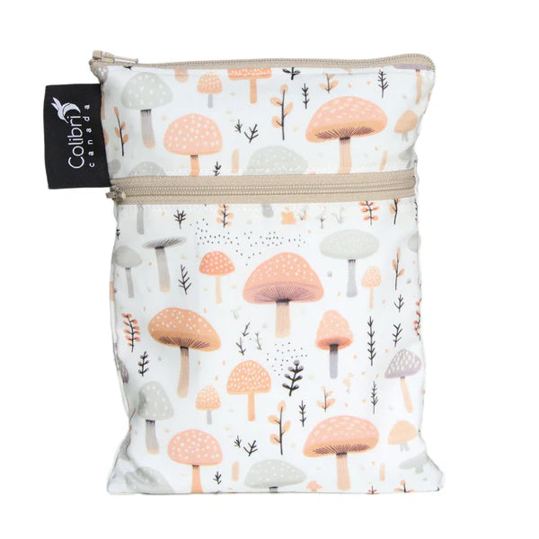 Colibri Sac imperméable de transport double petit format Couches lavables Colibri Mushrooms