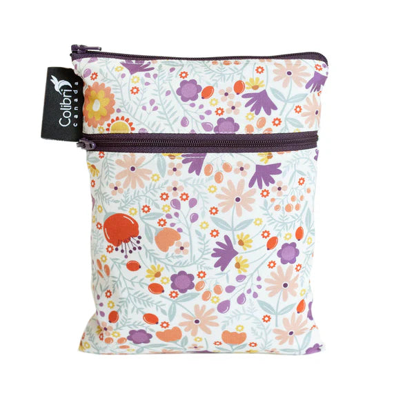 Colibri Sac imperméable de transport double petit format Couches lavables Colibri Wild flowers