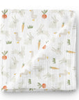 Oleoops Couverture mousseline de bambou pour bébé 47x47 Dodo OleOops Voleurs de légumes