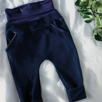 O'vole Pantalon saroussel évolutif unisexe 6 à 36 mois Vêtements Créations Ovole Jeans Bleu  