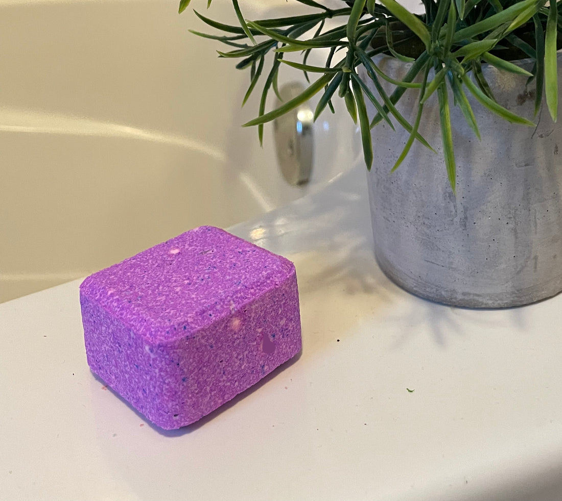 Saponaria Mini bombe de bain (cube) Savonnerie Saponaria Framboise noire