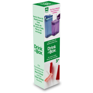 Drink in the Box Kit joint et pailles Pièces de rechange Alimentation Drink in the Box 8 et 12 oz  