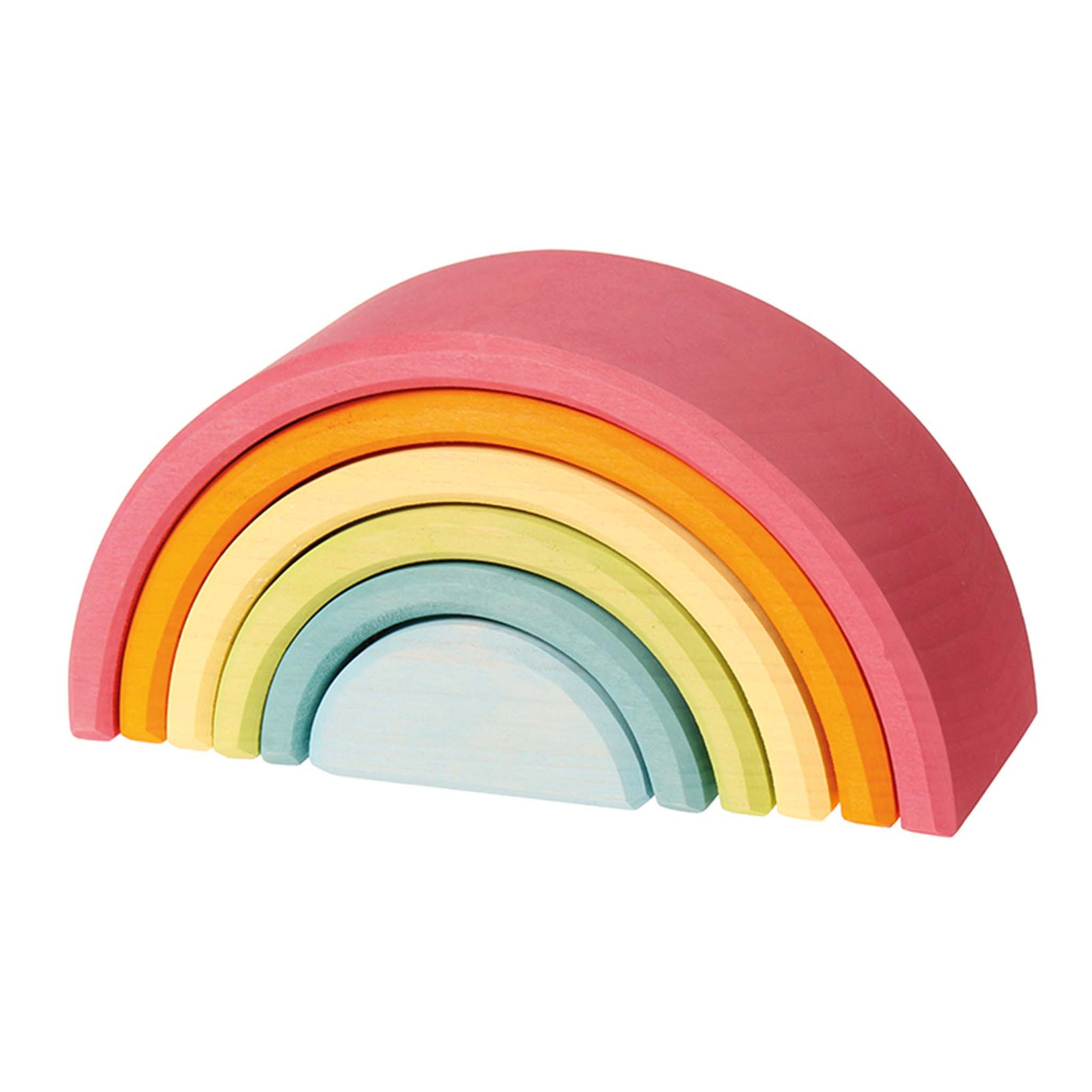 Grimm's Arc-en-ciel multicolore 6 morceaux Jouets Grimm's Spiel & Holz Design Moyen Pastel  