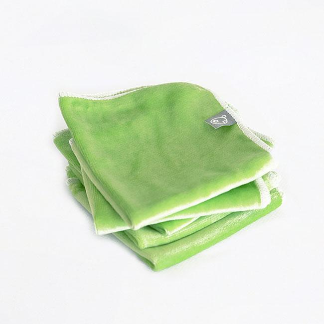 La Petite Ourse Lingettes lavables petites débarbouillettes Bain La Petite Ourse Vert  