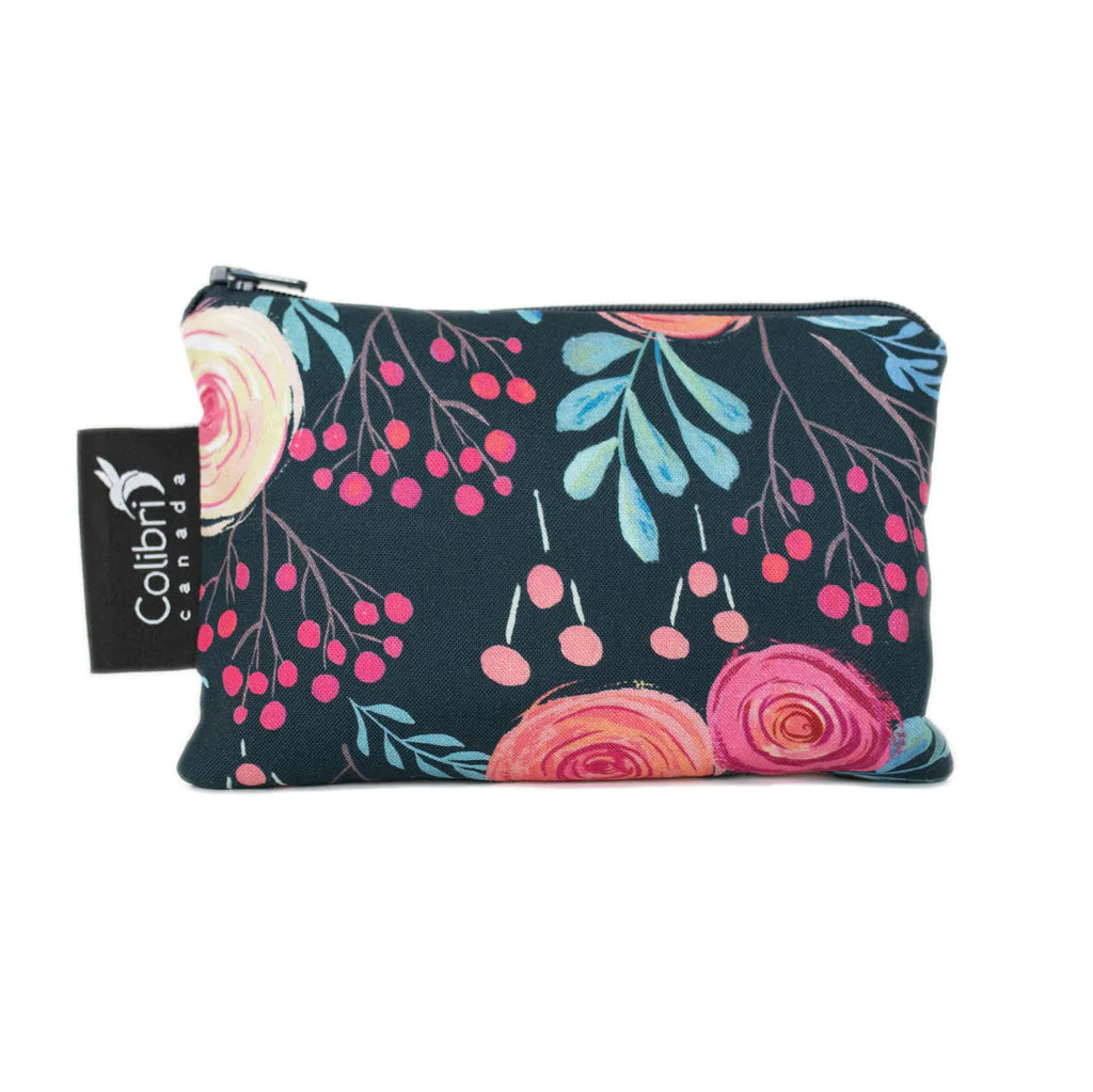 Colibri Sac réutilisable à collation Alimentation Colibri Roses  