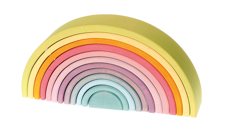 Grimm's Arc-en-ciel multicolore 12 morceaux Jouets Grimm's Spiel & Holz Design Pastel  